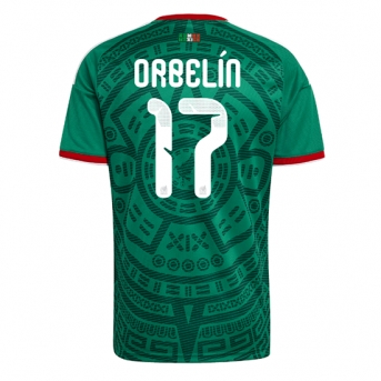 Billige Fotballdrakt Mexico Orbelin Pineda #17 Replika Hjemmedrakt VM 2026 Kortermet